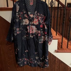 Short dress (above the knee) or long top